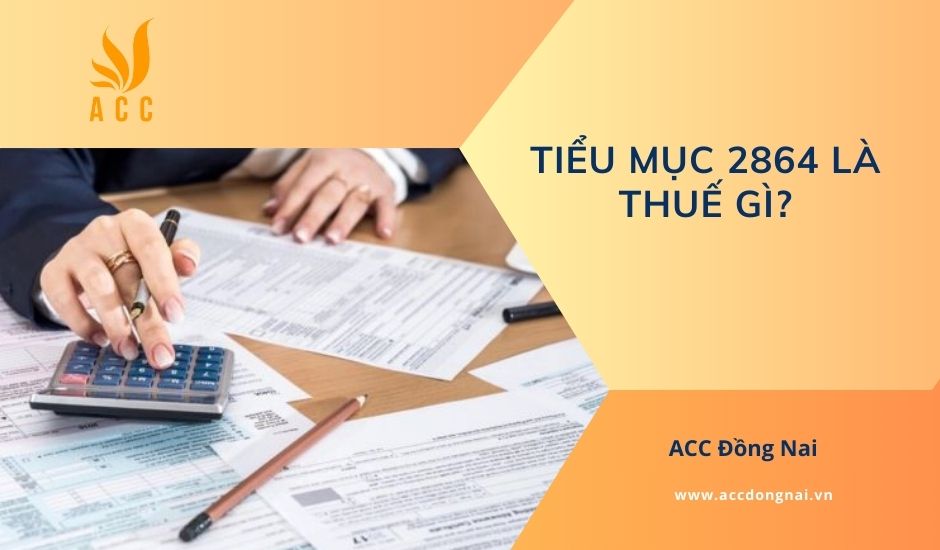 Tiểu mục 2864 là thuế gì?