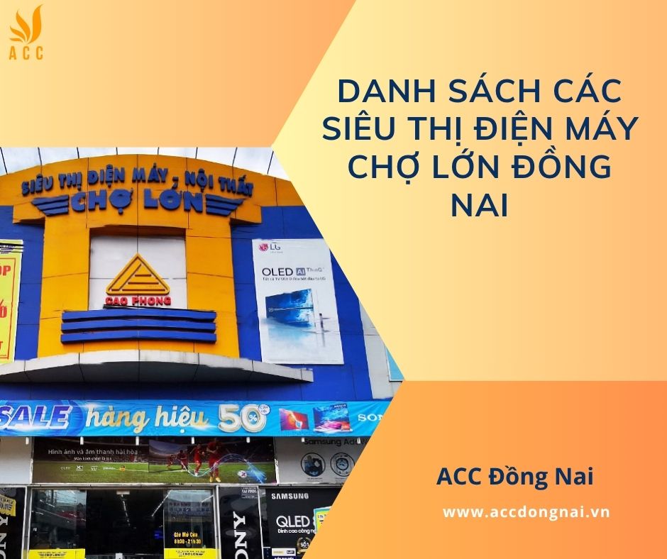 Danh sách các siêu thị điện máy Chợ Lớn Đồng Nai
