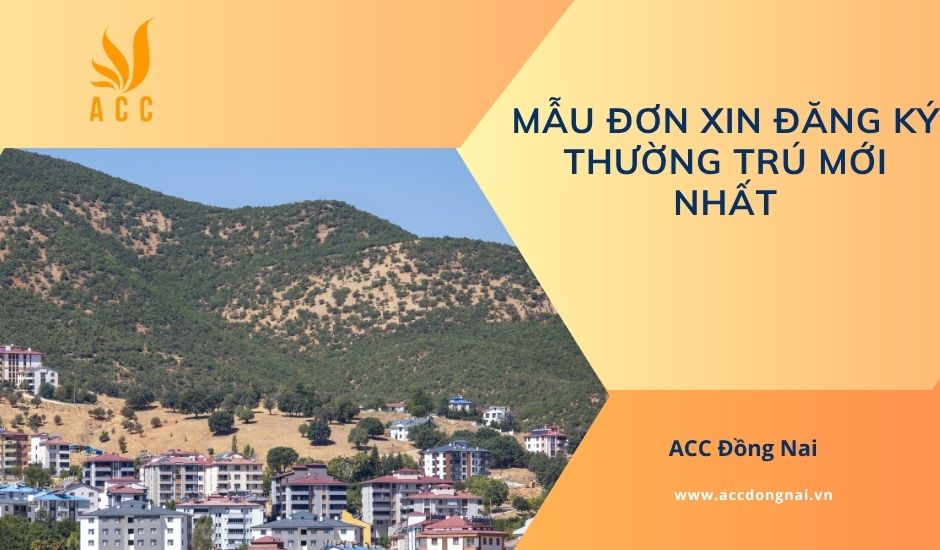 Mẫu đơn xin đăng ký thường trú mới nhất
