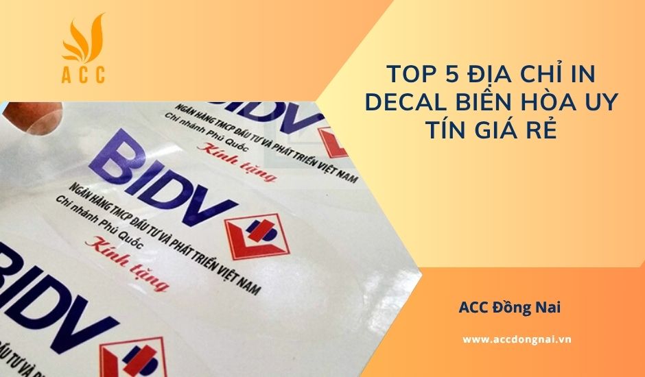 Top 5 địa chỉ in decal Biên Hòa uy tín giá rẻ