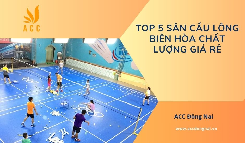 Top 5 sân cầu lông Biên Hòa chất lượng giá rẻ