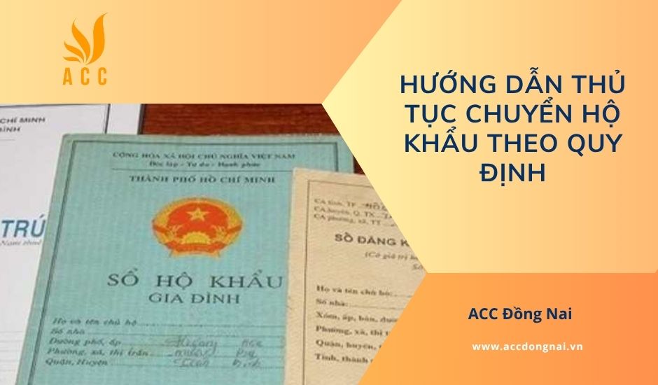 Hướng dẫn thủ tục chuyển hộ khẩu theo quy định