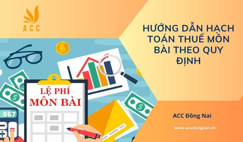 Hạch toán thuế môn bài