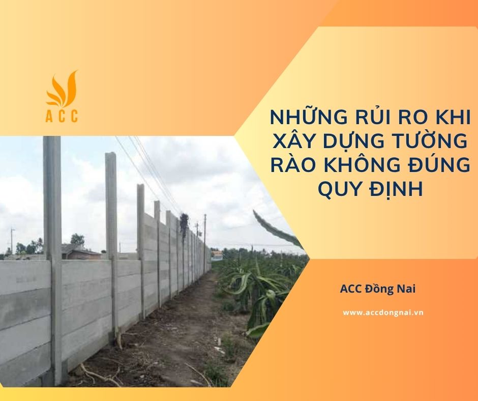 Những rủi ro khi xây dựng tường rào không đúng quy định
