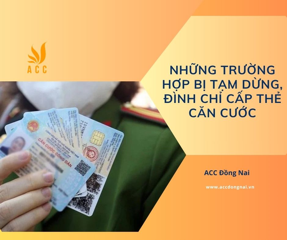 Những trường hợp bị tạm dừng, đình chỉ cấp thẻ Căn cước