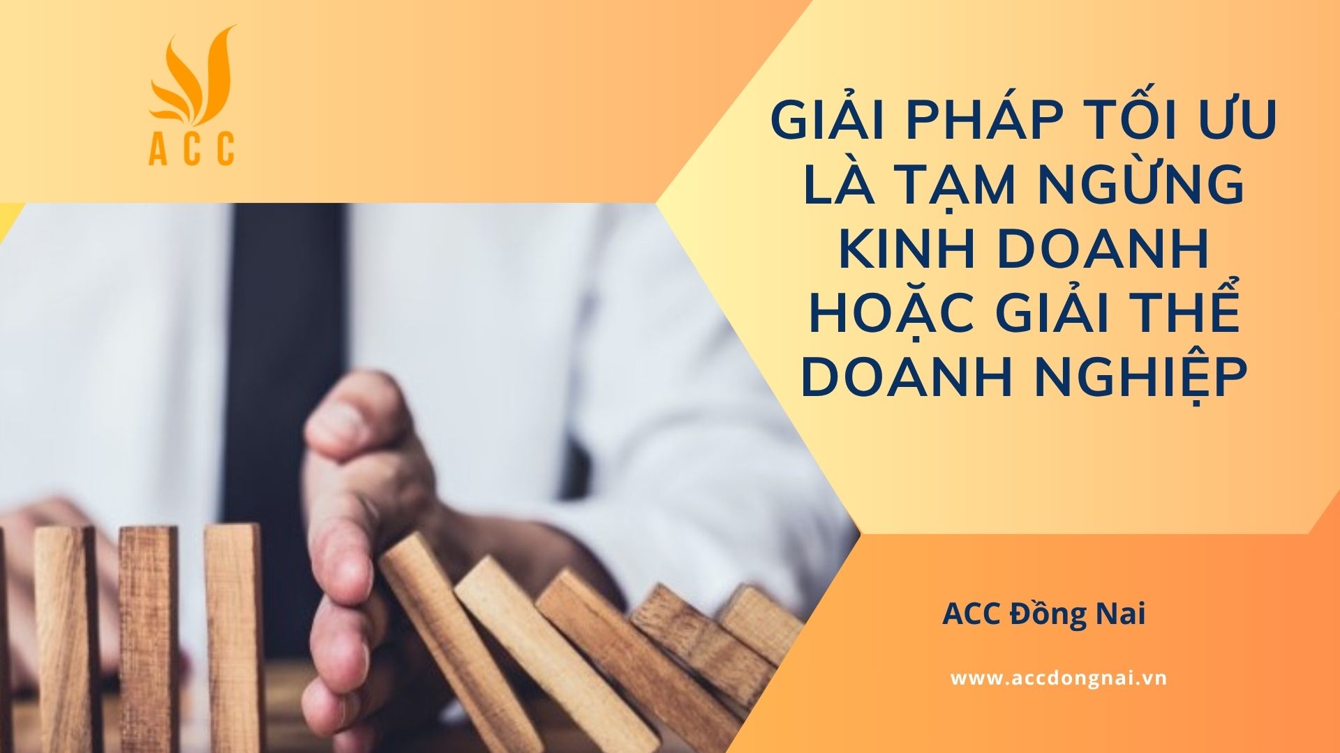 Giải pháp tối ưu là Tạm ngừng kinh doanh hoặc Giải thể doanh nghiệp