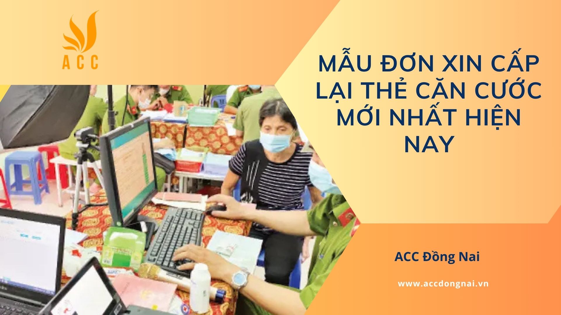 Mẫu đơn xin cấp lại thẻ Căn cước mới nhất hiện nay