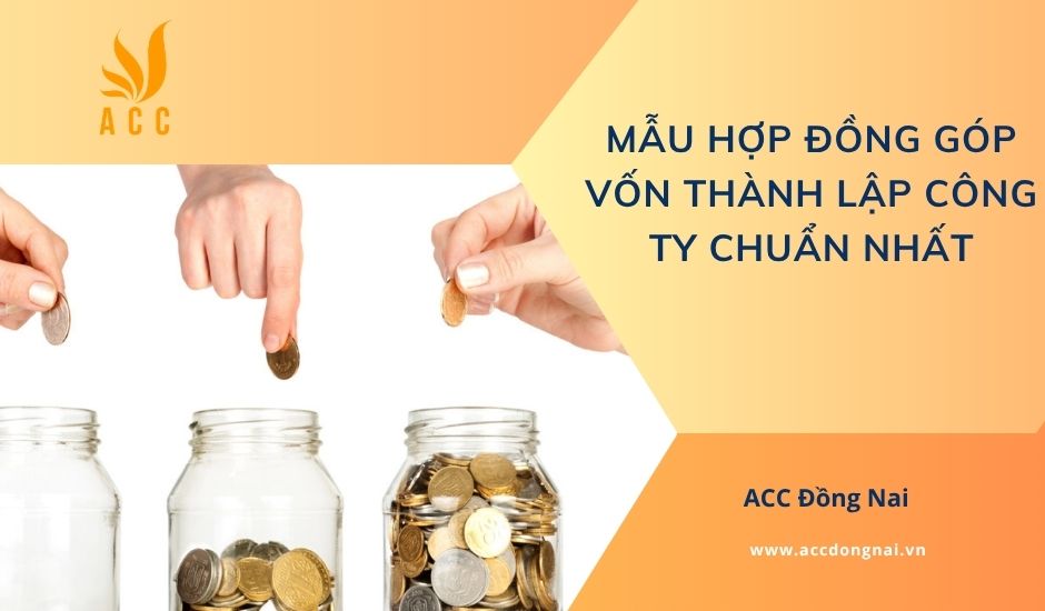 Mẫu hợp đồng góp vốn thành lập công ty chuẩn nhất