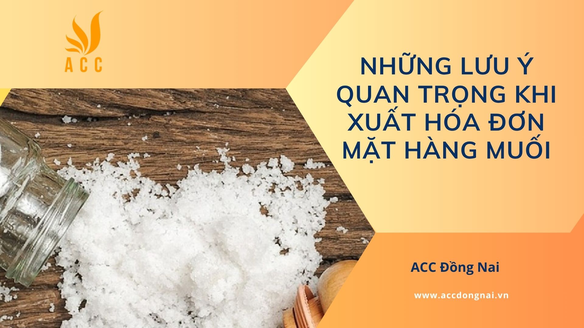 Những lưu ý quan trọng khi xuất hóa đơn mặt hàng muối