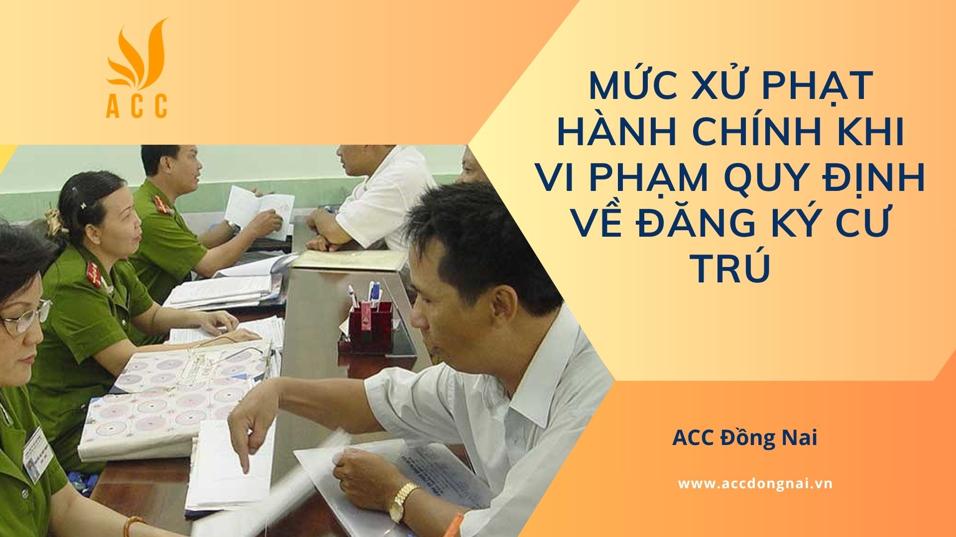 Mức xử phạt hành chính khi vi phạm quy định về đăng ký cư trú