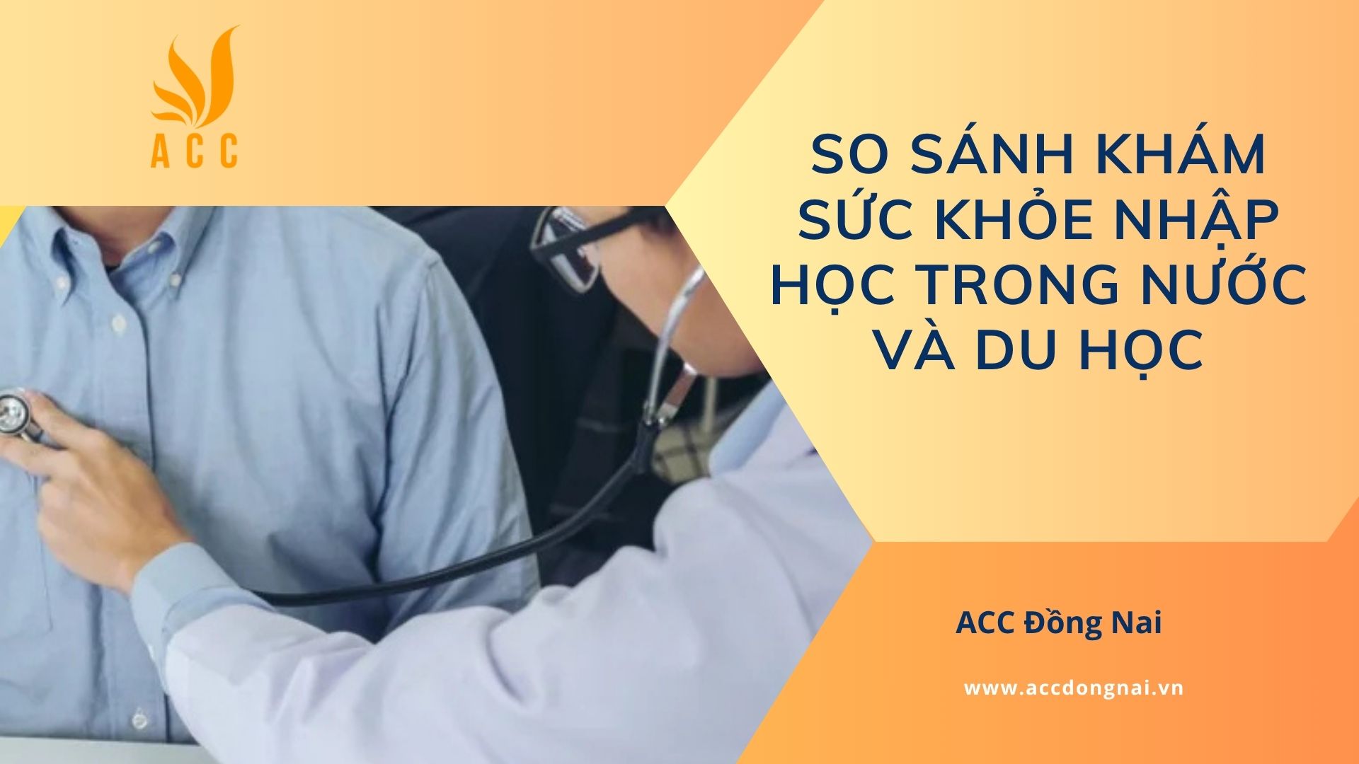 So sánh khám sức khỏe nhập học trong nước và du học