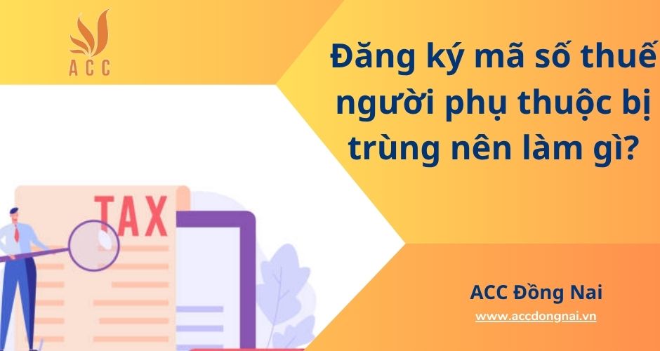 Đăng ký mã số thuế người phụ thuộc bị trùng nên làm gì?