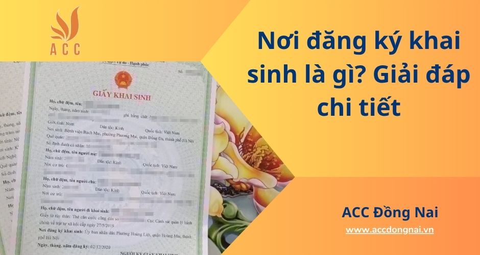 Nơi đăng ký khai sinh là gì? Giải đáp chi tiết