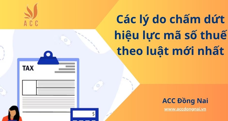Các lý do chấm dứt hiệu lực mã số thuế theo luật mới nhất