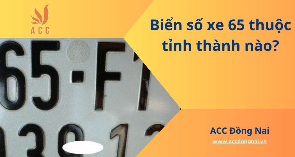 Biển số xe 65 thuộc tỉnh thành nào?