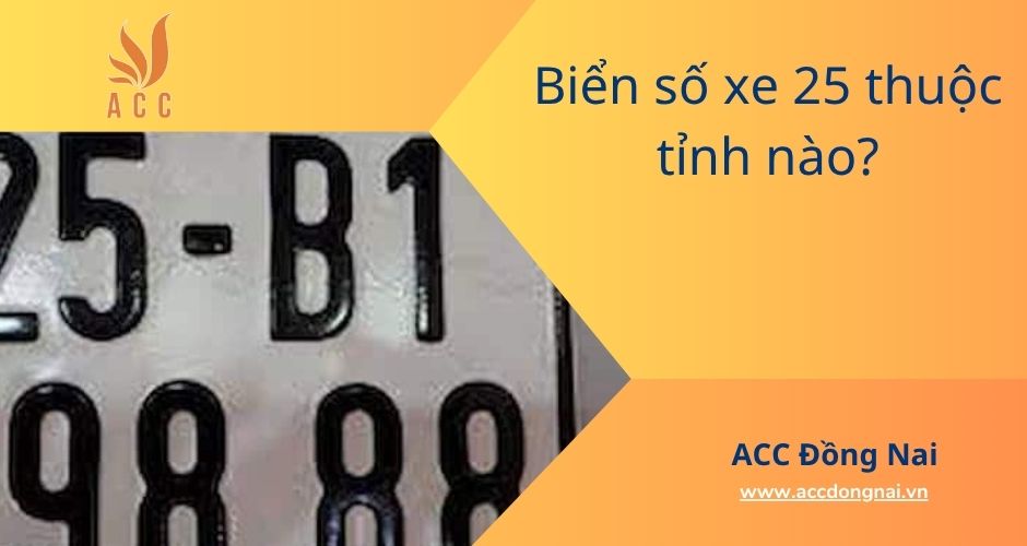Biển số xe 25 thuộc tỉnh nào?